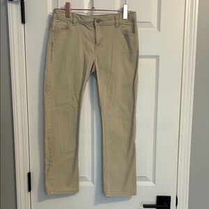 Wonder Nation Beige Straight-Leg Pants